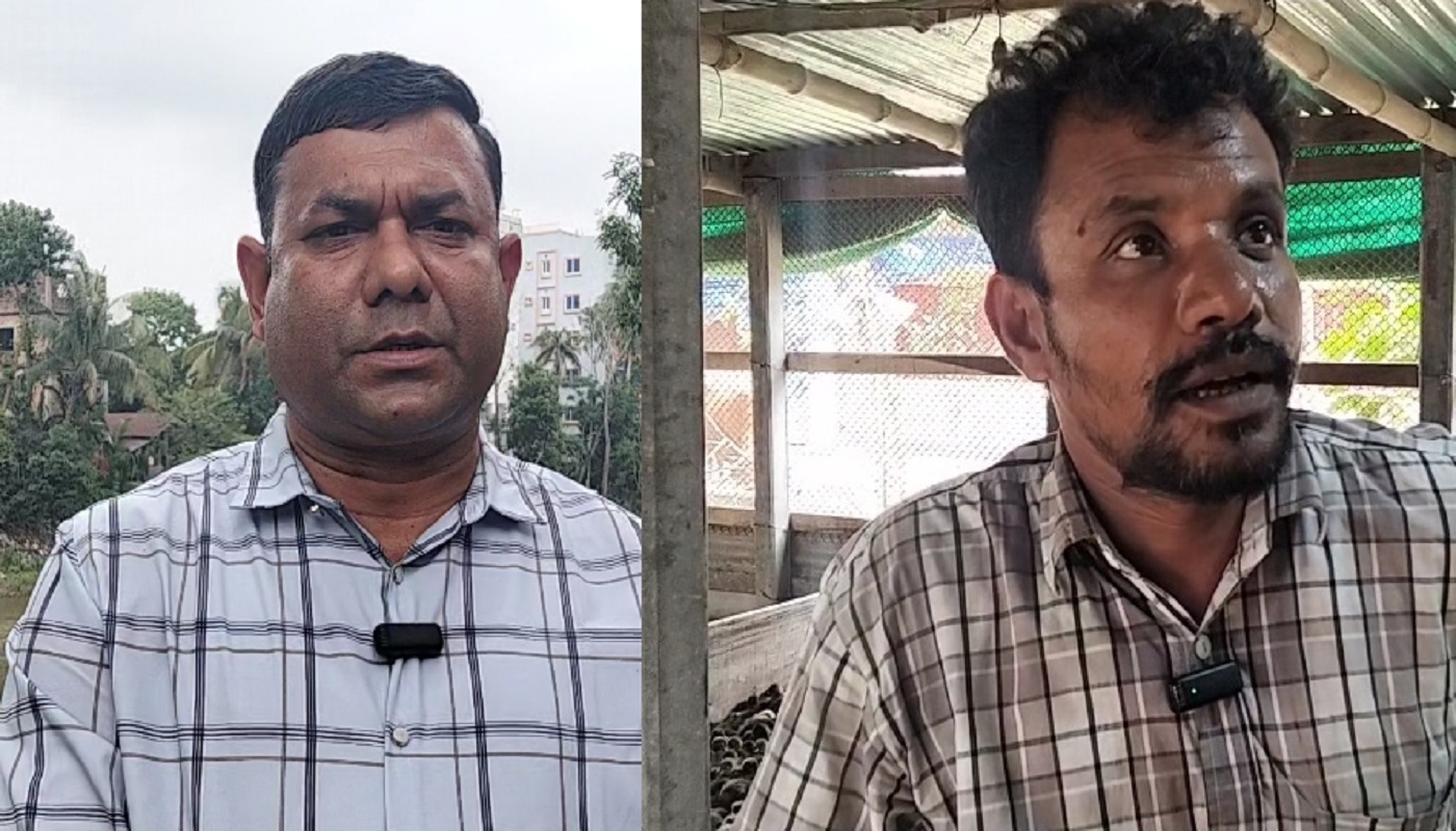 নেত্রকোণায় হাওরপাড়ে দিশা দেখিয়ে চলেছেন আমিনুল
