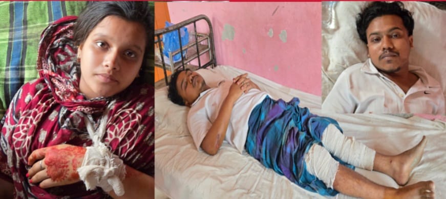 বাউফলে মাদক বিক্রিতে বাধা ভাই-বোনকে কুপিয়ে যখন