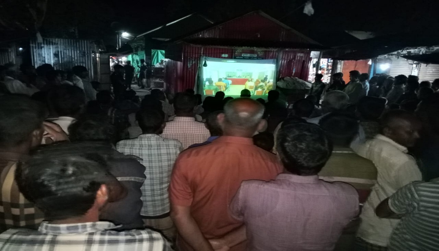 রাণীনগরে গ্রাম আদালতকে গতিশীল করতে মতবিনিময় ও ভিডিও প্রদর্শনী