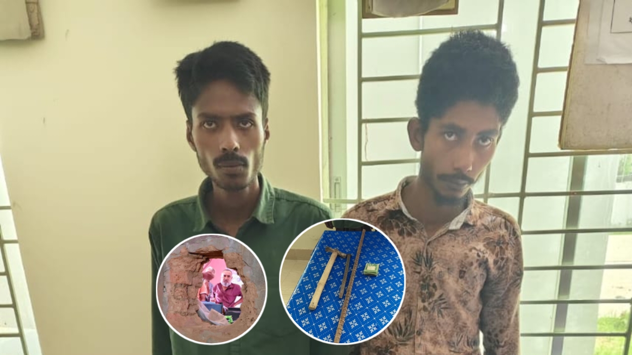 নওগাঁর ধামইরহাটে দোকানে চুরি, ২৪ ঘণ্টার মধ্যে সরঞ্জাম ও টাকাসহ ২ ‘কুখ্যাত’ চোর গ্রেফতার