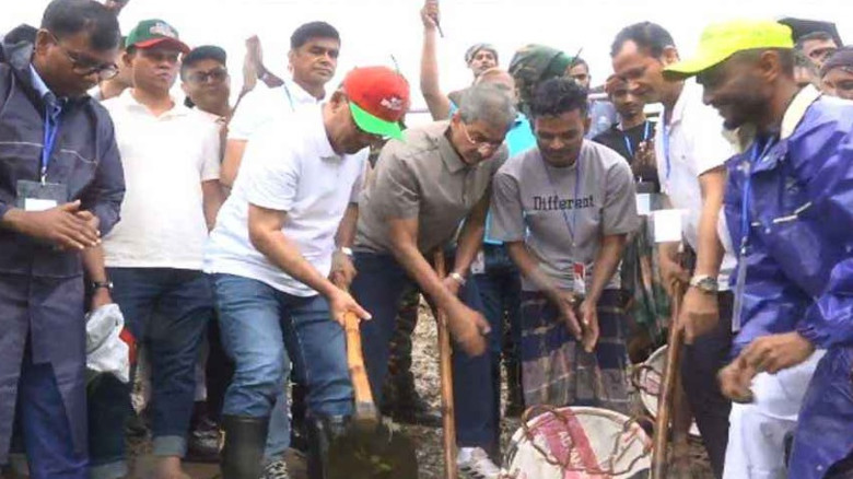 সিলেটে বাঁশিয়া নদীর পুনঃখনন কাজের উদ্বোধন করলেন প্রধানমন্ত্রী