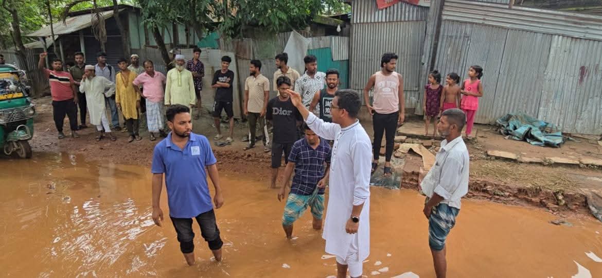 দক্ষিণ ভিংলাবাড়ী-পান্নারপুল সড়কে চরম দুর্ভোগ, দ্রুত সংস্কারের দাবি-কাজী নাছিরের