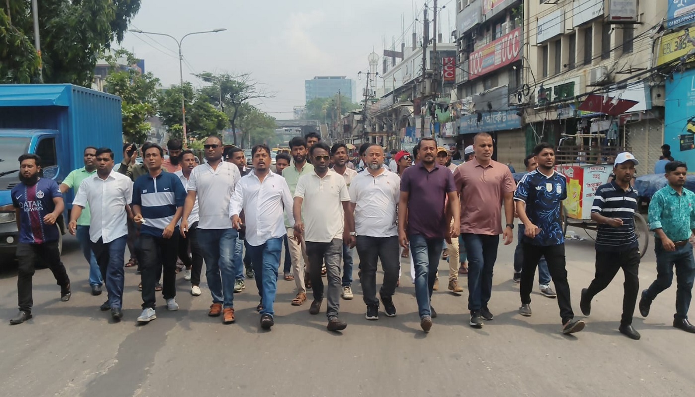 ষড়যন্ত্র কারীদের বিরুদ্ধে হুশিয়ার নিউমার্কেট থানা যুবদল