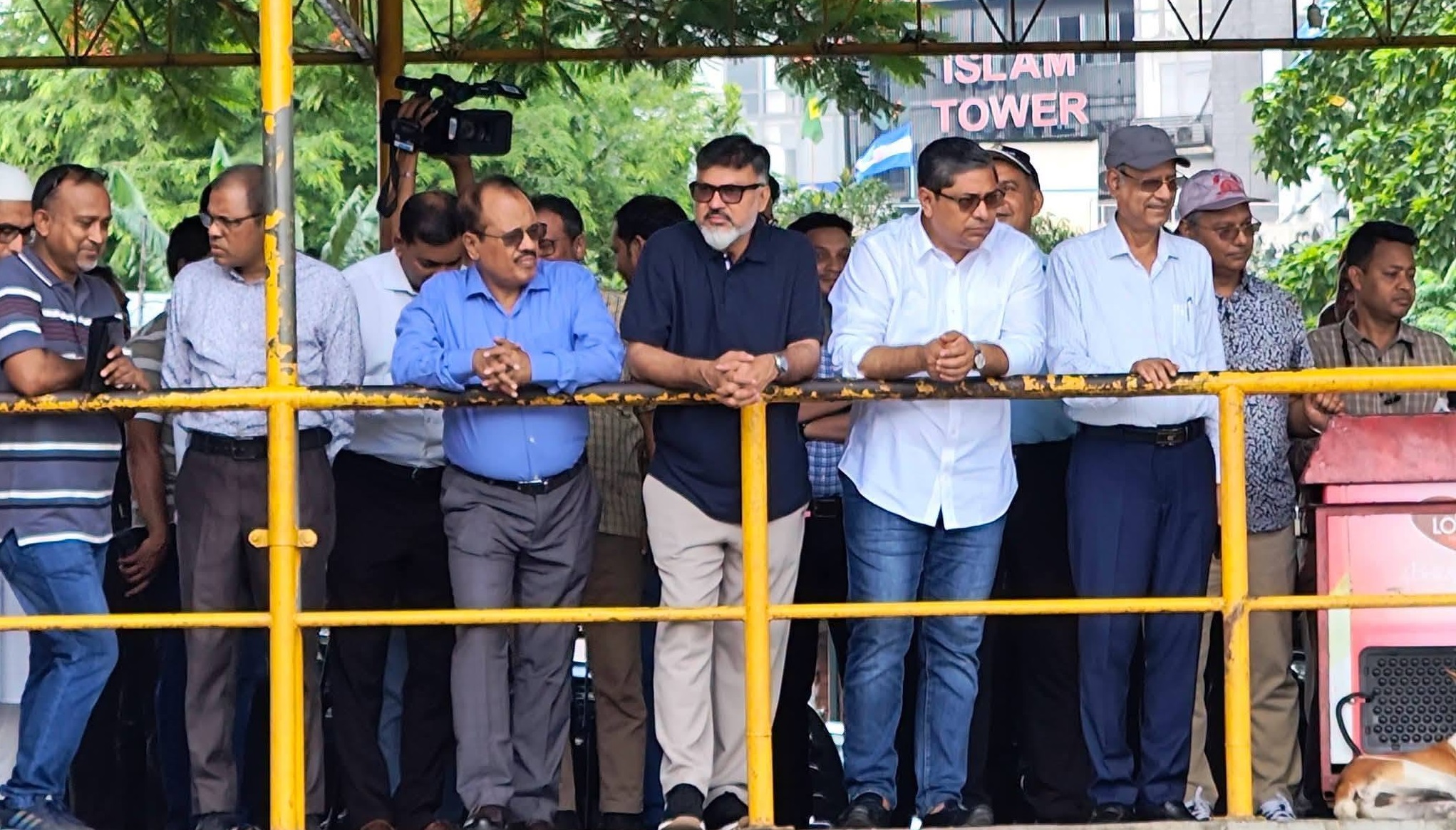 হাতিরঝিল এলাকায় পরিচালিত পরিষ্কার-পরিচ্ছন্নতা কার্যক্রম পরিদর্শন