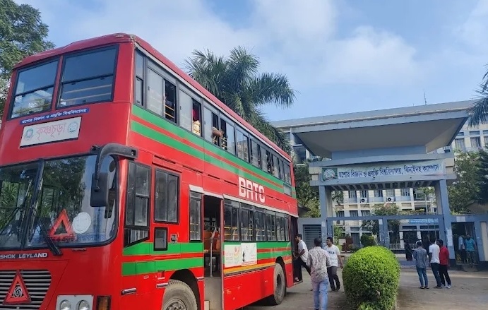 যবিপ্রবির ঝিনাইদহ ক্যাম্পাসে বাস সার্ভিস চালু
