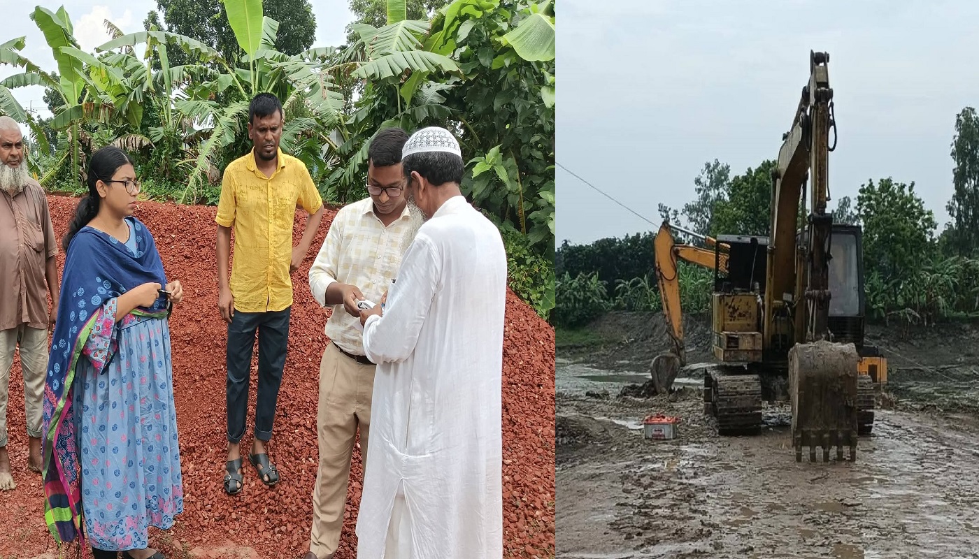 সিংড়ায় কৃষি জমি কেটে পুকুর খনন: ৫০ হাজার টাকা জরিমান