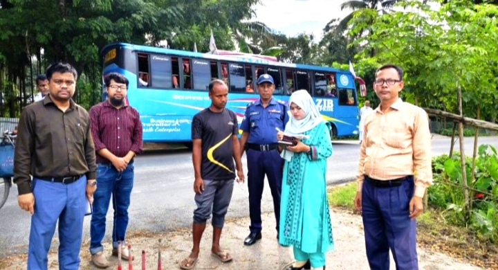 কুড়িগ্রামে শব্দদূষণবিরোধী মোবাইল কোর্ট: ৩ চালককে জরিমানা, জব্দ ৫ হাইড্রোলিক হর্ন