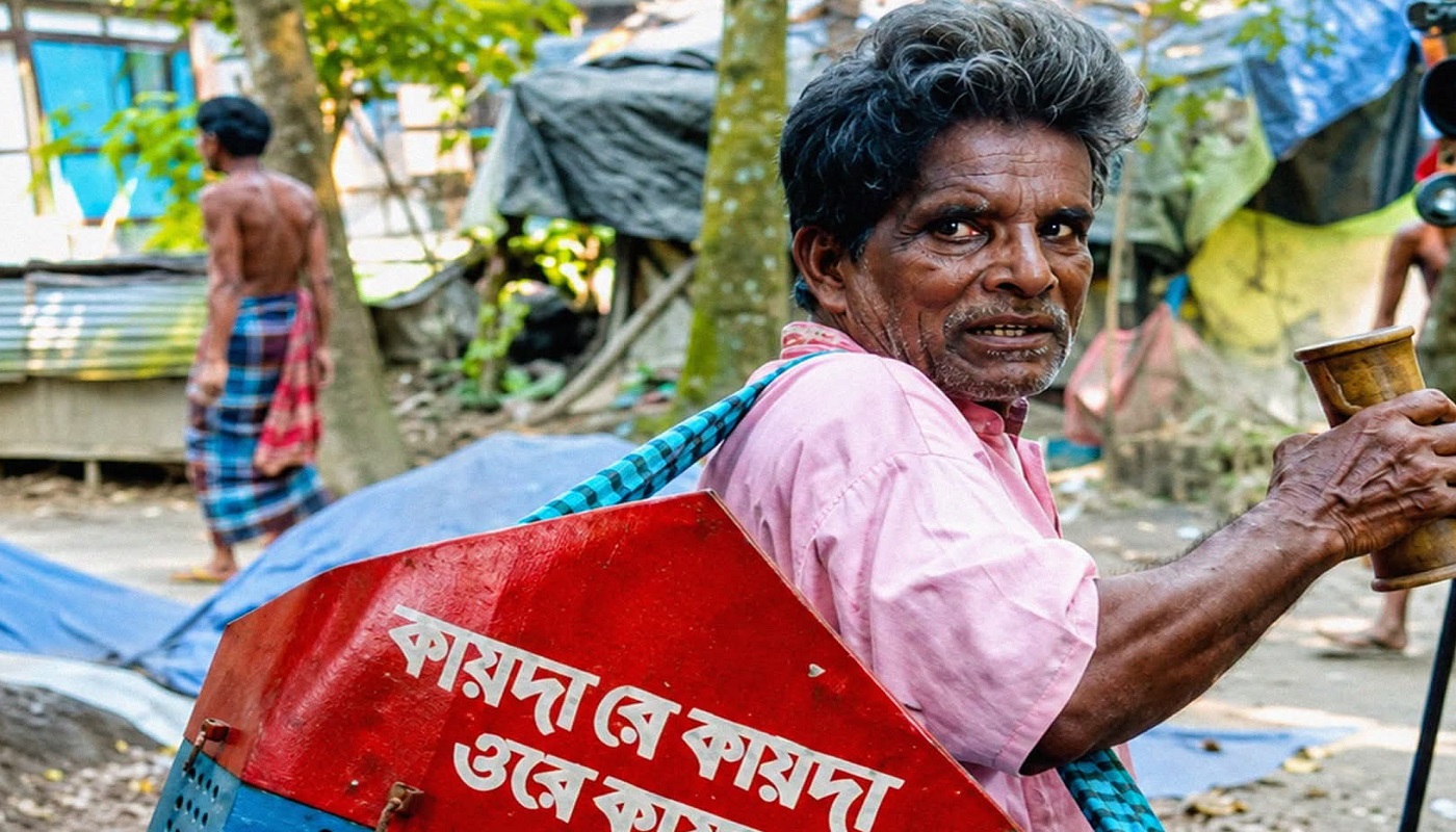 ঐতিহ্যের হারিয়ে যাওয়া বায়োস্কোপ আঁকড়ে জীবিকা চালাচ্ছেন আগৈলঝাড়ার সর্বানন্দ মধু