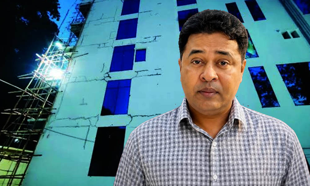 তদারকিতে অনিয়মের অভিযোগ, উদ্বোধনের পরই বিপিসির ৬০ কোটি টাকার ভবনে ফাটল
