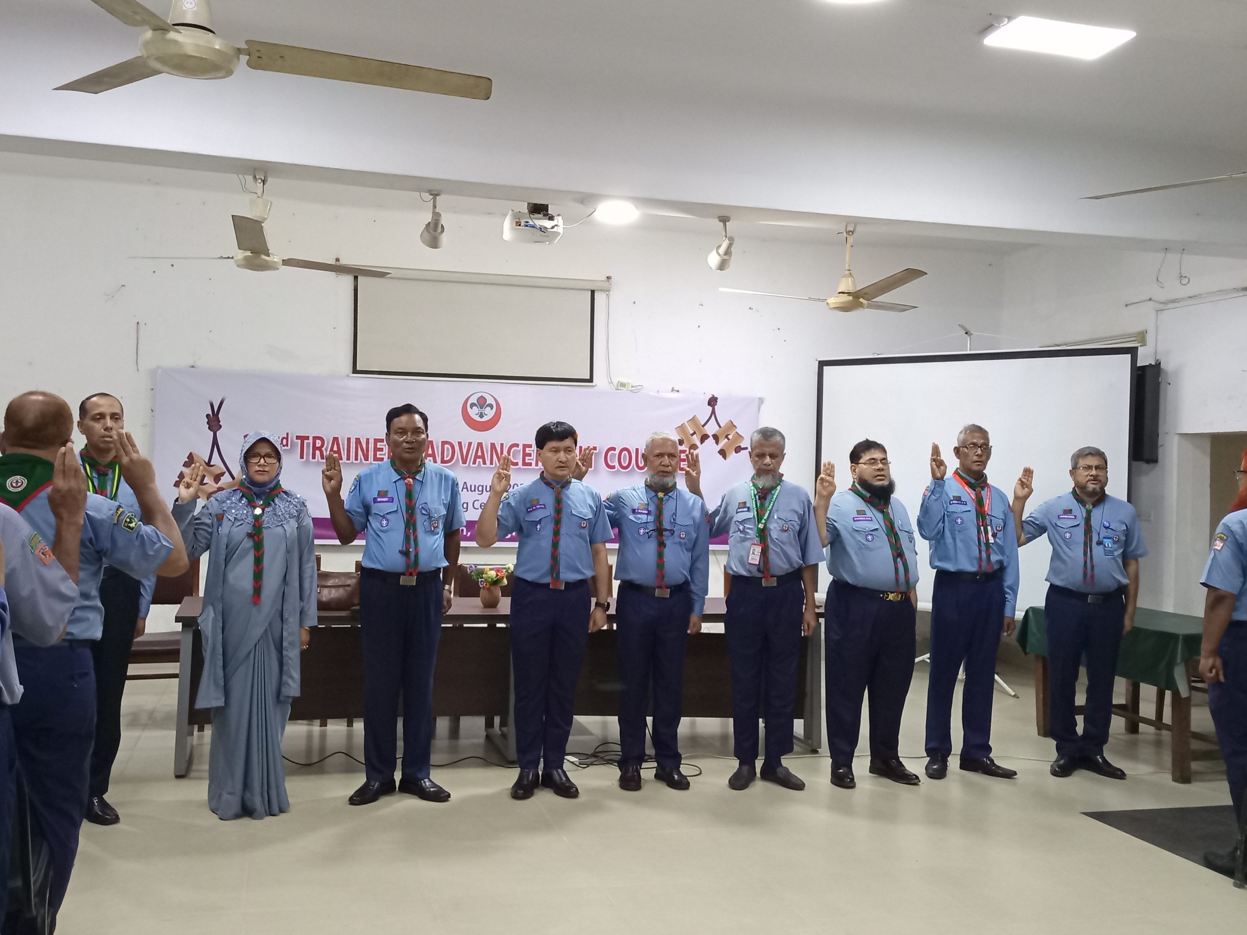 জাতীয় স্কাউট প্রশিক্ষণ কেন্দ্র ২৩তম ট্রেনার্স অ্যাডভান্সমেন্ট কোর্স আনুষ্ঠানিক যাত্রা শুরু