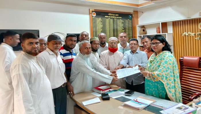 ৭ দফা দাবি বাস্তবায়নের লক্ষ্যে আইন, বিচার ও সংসদ বিষয়ক মন্ত্রীর হস্তক্ষেপ কামনা করে স্মারকলিপি