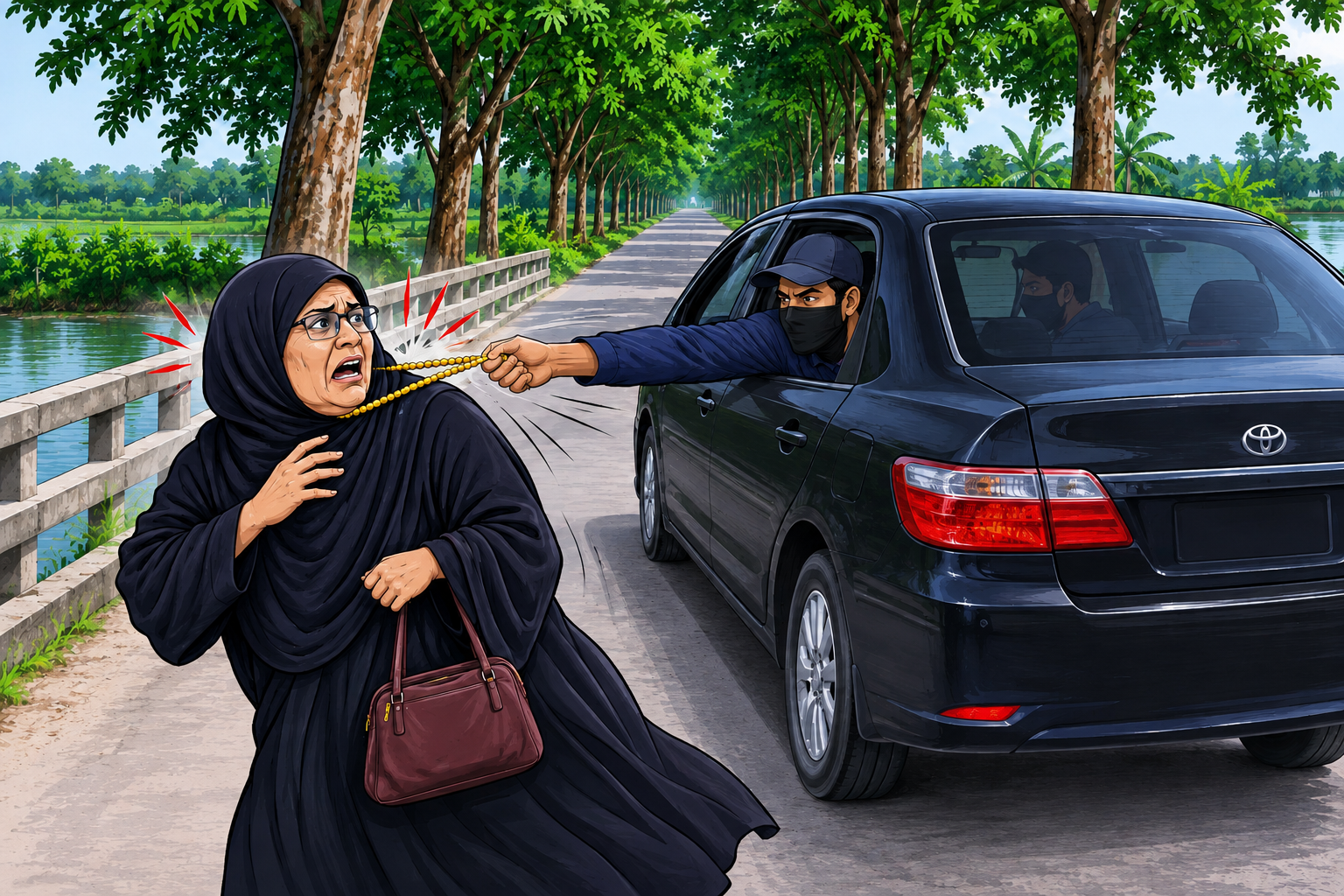 আগৈলঝাড়ায় পুলিশ পরিচয়ে অভিনব ছিনতাই, চেতনানাশক প্রয়োগ করে স্বর্ণালঙ্কার হাতিয়ে নেওয়ার অভিযোগ