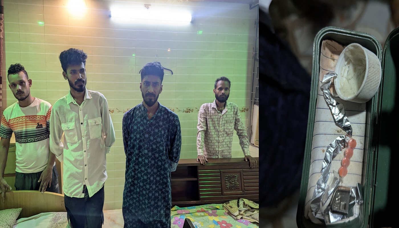বাকৃবির গেস্ট হাউসে ইয়াবা সেবন, কর্মচারীসহ আটক ৪
