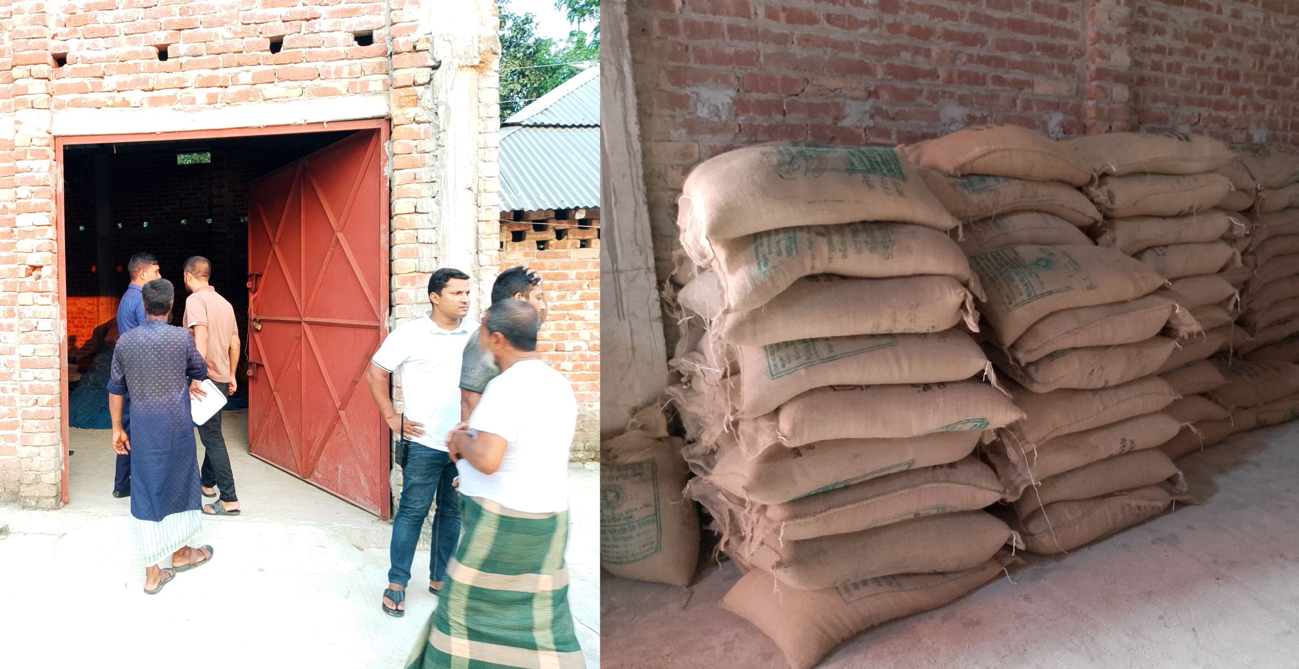ঘোড়াঘাটে খাদ্যবান্ধব কর্মসূচির ১২৫ বস্তা চাল জব্দ
