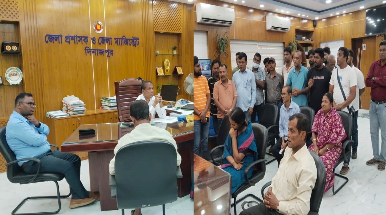 টয়ের মৃত্যুর ঘটনায় শোকাহত পরিবারের সঙ্গে জেলা প্রশাসকের সাক্ষাৎ