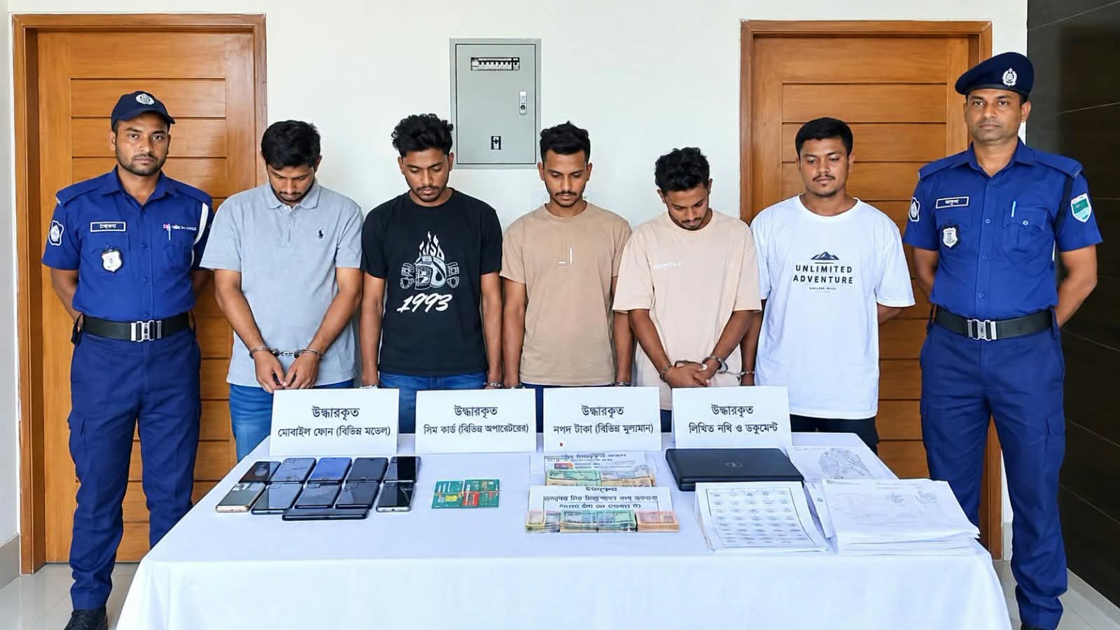 মোংলায় ক্লোন সিমে আড়াই লাখ টাকা আত্মসাৎ, ৯ প্রতারক গ্রেফতার