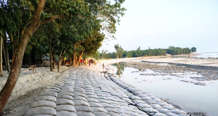 তিস্তার ভাঙন ঠেকাতে নদীতীর সংরক্ষণ, স্বস্তি ফিরছে কুড়িগ্রামের নদীপাড়ে