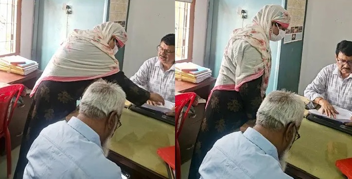 ভূমি অফিসে বোরকা পরে হাজির ঢাকা জেলার ডিসি
