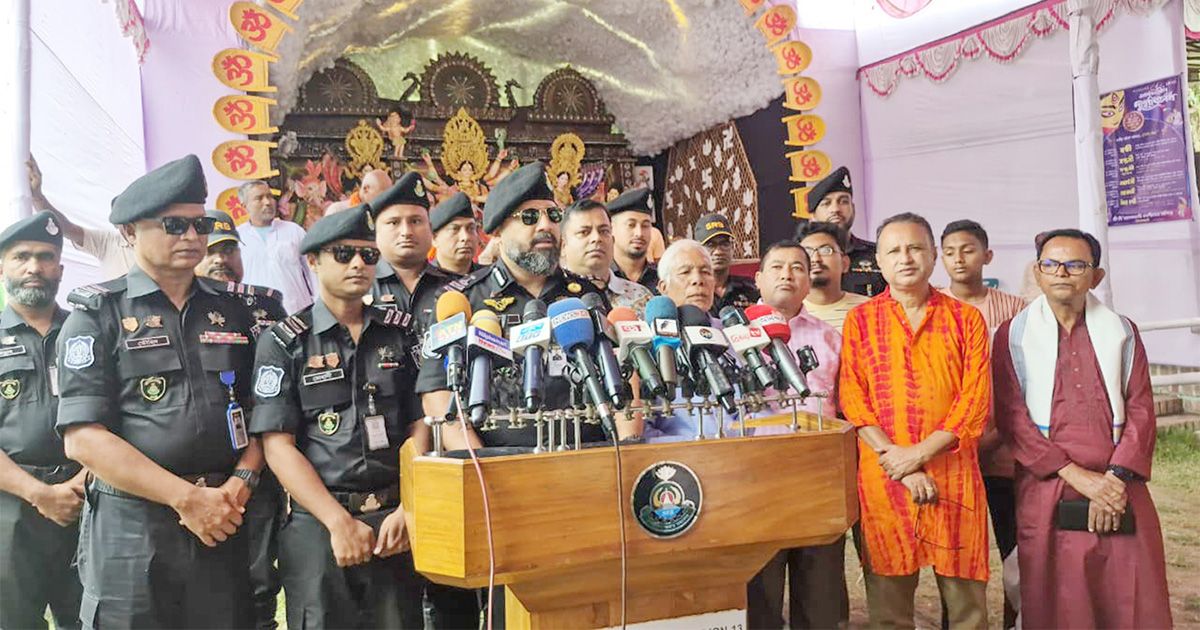 দুর্গাপূজা ঘিরে নীলফামারীতে এসআরবি-১৩’র নিরাপত্তা জোরদার