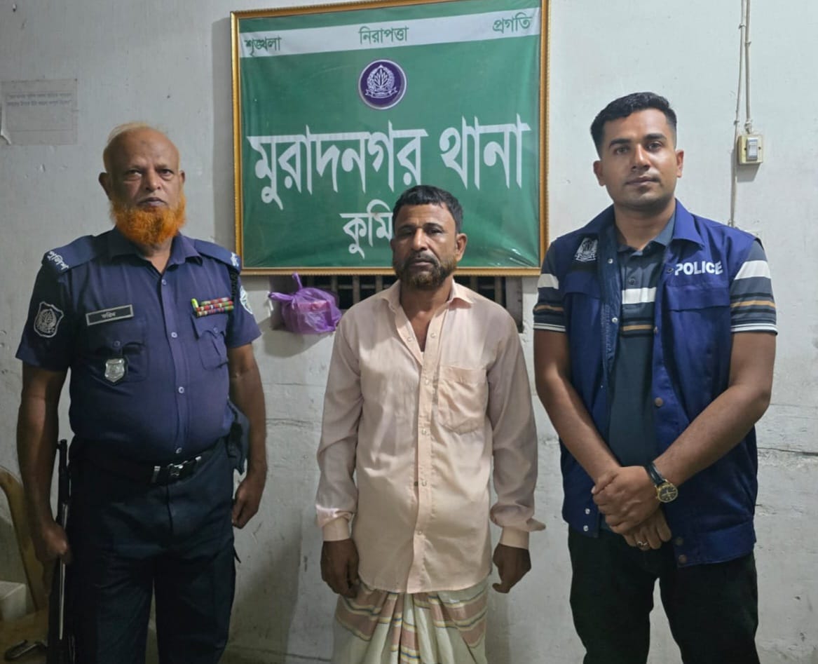 মুরাদনগরে ইয়াবাসহ ১১ মামলার আসামি গ্রেপ্তার