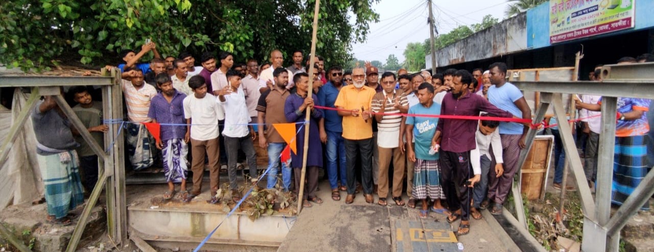 সাতক্ষীরার শাখরা বেইলি ব্রিজ সংস্কার কাজের উদ্বোধন