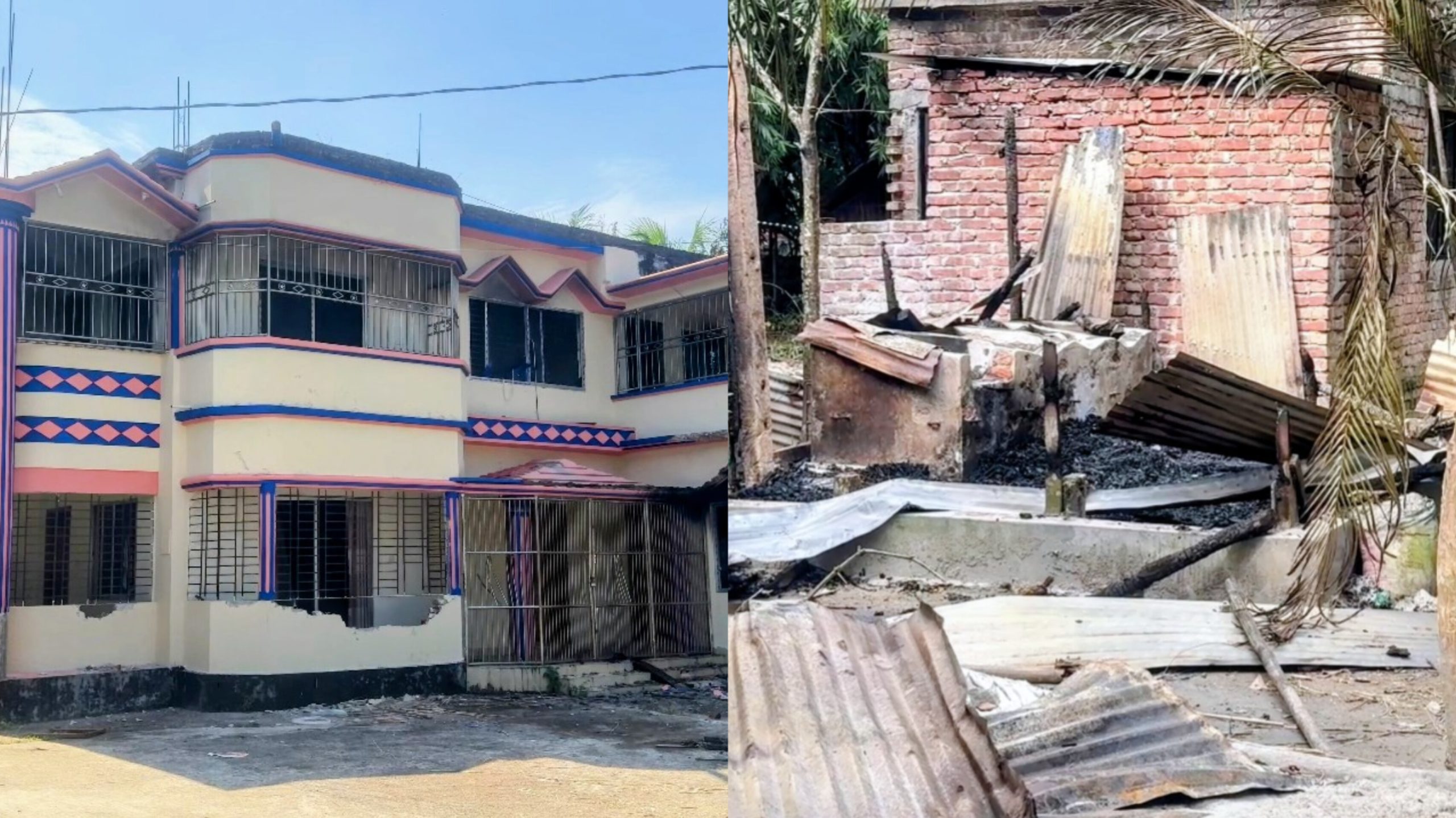 মাদারীপু‌রে তাইজুল হত্যার ঘটনায় অর্ধশতাধিক বসতবাড়িতে হামলা, ভাংচুর অগ্নিসংযোগ